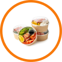 Paper Containers with Matching Lids