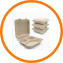 Pulp Containers with Matching Lids