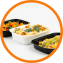 PP Containers with Matching Lids